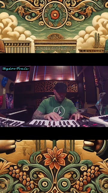 Brandon playing keyboard