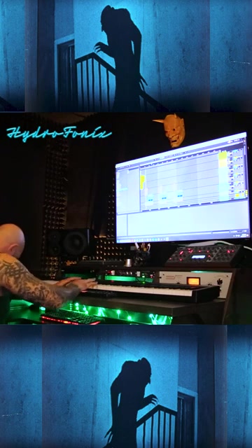 Brandon at desk with Neve rack